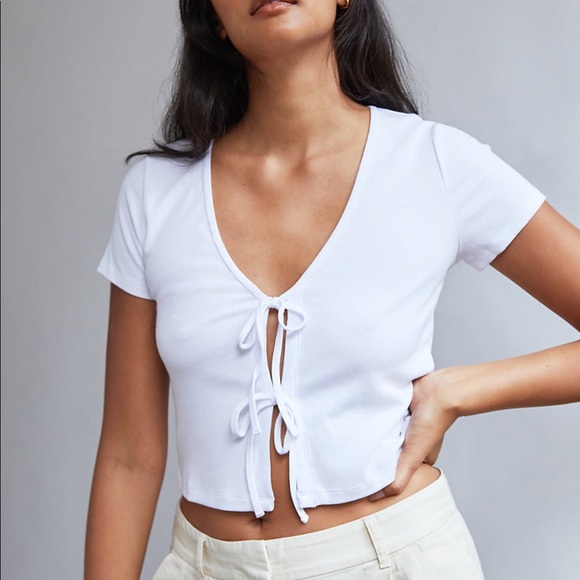 Wilfred Free Only Tie-Front T-Shirt - Picture 2 of 8